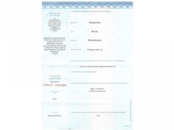 Документы Миникина Нелли Михайловна